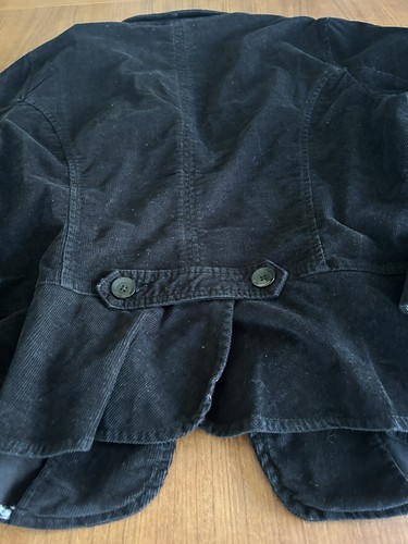 St Johns Bay Womens Jacket Size XL Black Corduroy Blazer Long Sleeve - Bild 3 von 8