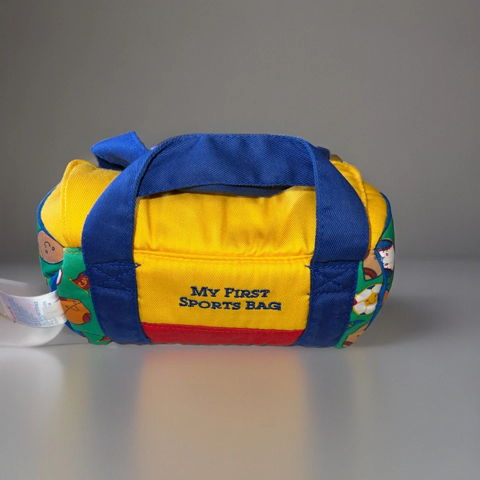 Baby Gund MVB My First Bolsa de Deportes Peluche Baloncesto Bonita #58341 Usada Foto 3 de 4