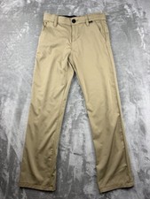 Hurley Pants Boys Size 10 Youth Golf Performance Chino Tan Khaki Stretch