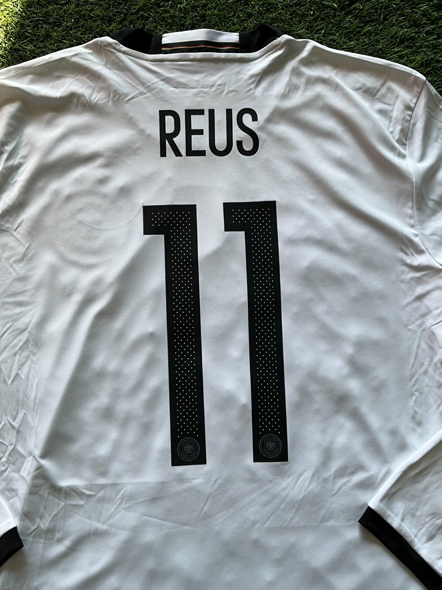 adidas Germany Men's Home L/S Jersey 16/17 Legend Reus #11 - White