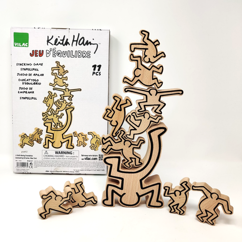 Keith Haring Wood Stacking Game Blocks Pop Art Jeu D'Equilibre VILAC France 2020 - Picture 9 of 23