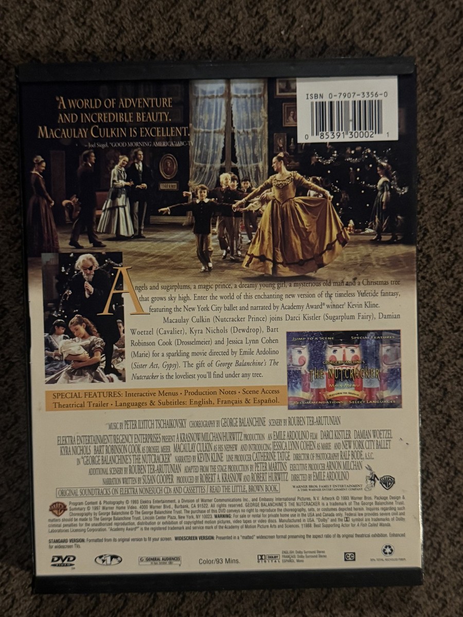 George Balanchine's The Nutcracker (DVD, 1997) Macaulay Culkin