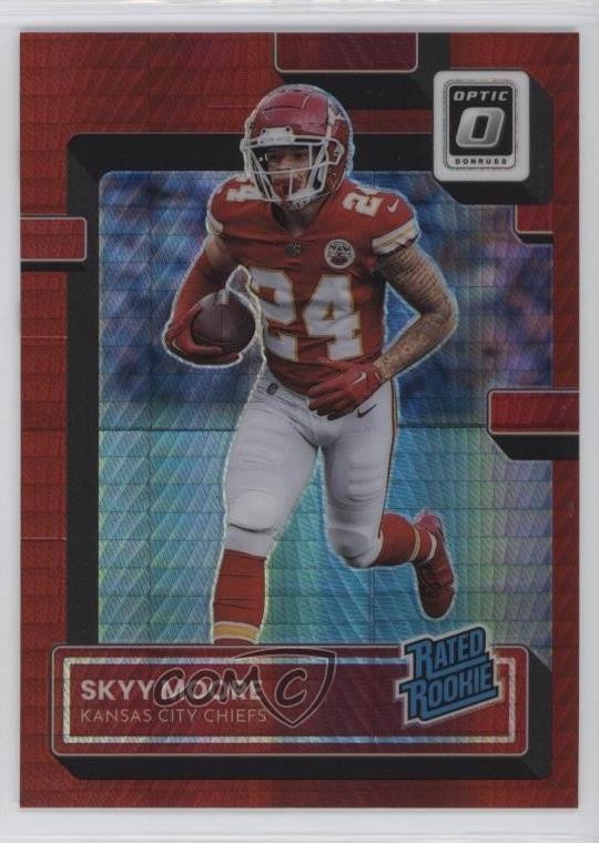 2022 Panini Donruss Optic Rated Rookie Red Hyper Prizm Skyy Moore #224 0nr3