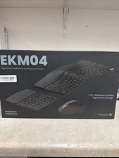 New- ProtoArc Bluetooth Ergonomic Keyboard Mouse, EKM04 Wireless (Black)