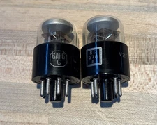 2 NOS RCA 6AF6G Vacuum Tube  RARE 1957 Dual Target Electron Ray Tuning Eye