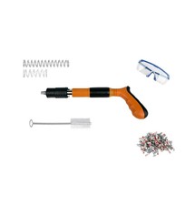 Pistola manuale sparachiodi valigetta e accessori + 50 chiodi CHIODATRICE d'aria