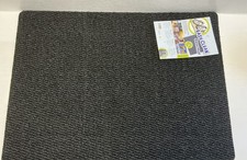 Fußmatte Schmutzmatte Sauberlaufmatte schwarz grau gummiert ca. 53x73cm