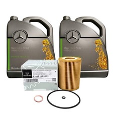 Mercedes-Benz Genuine Oil Filter Engine Oil 10L Plug Gasket Kit C-Class E-Class