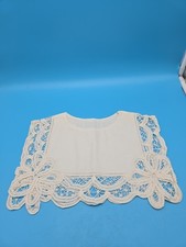 Vintage Detachable Collar Crochet Lace Collar Ivory Cottage