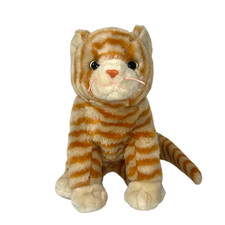 Vtg 1998 Ty Plush Beanie Buddies Cat Orange Striped Stuffed Animal Plush 13" L