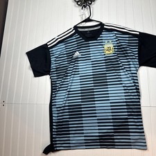 Argentina Jersey Adidas Sz Large Adult AFC Messi World Cup