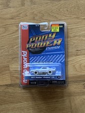 Auto World Pony Power Stampede 1977 Pontiac Firebird T/A White Tires