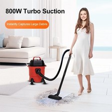 800W Wet & Dry Vacuum Cleaner Industrial Water and Dirt 3-in-1 Blower Vac 15L