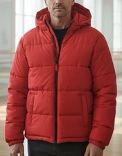 Chaqueta para Frío, Talla XL, Unisexo, Color Rojo, Impermeable , Marca SWISS 