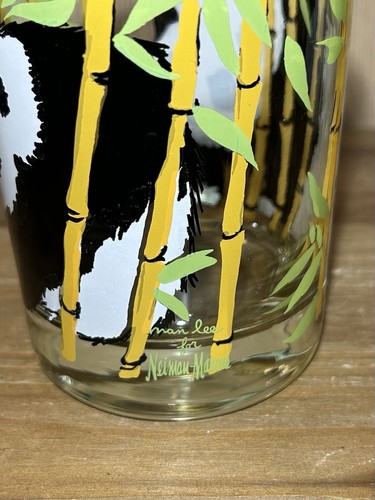 SET of 8 Neiman Marcus Panda Bear Tropical 4" Cocktail Bar Glass Vintage 1970’s - Picture 8 of 9