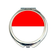 Indonesia Flag Pocket Mirror | 60mm Indonesian Compact Travel Makeup Mirror Gift