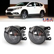 Clear Front Bumper Fog Light Driving Lamp Pair For Honda CRV CR-V 2012 2013 2014