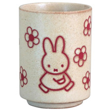 Miffy Dick Bruna Yunomi Japanese teacup Cup Ceramics Flower White Beige Licensed