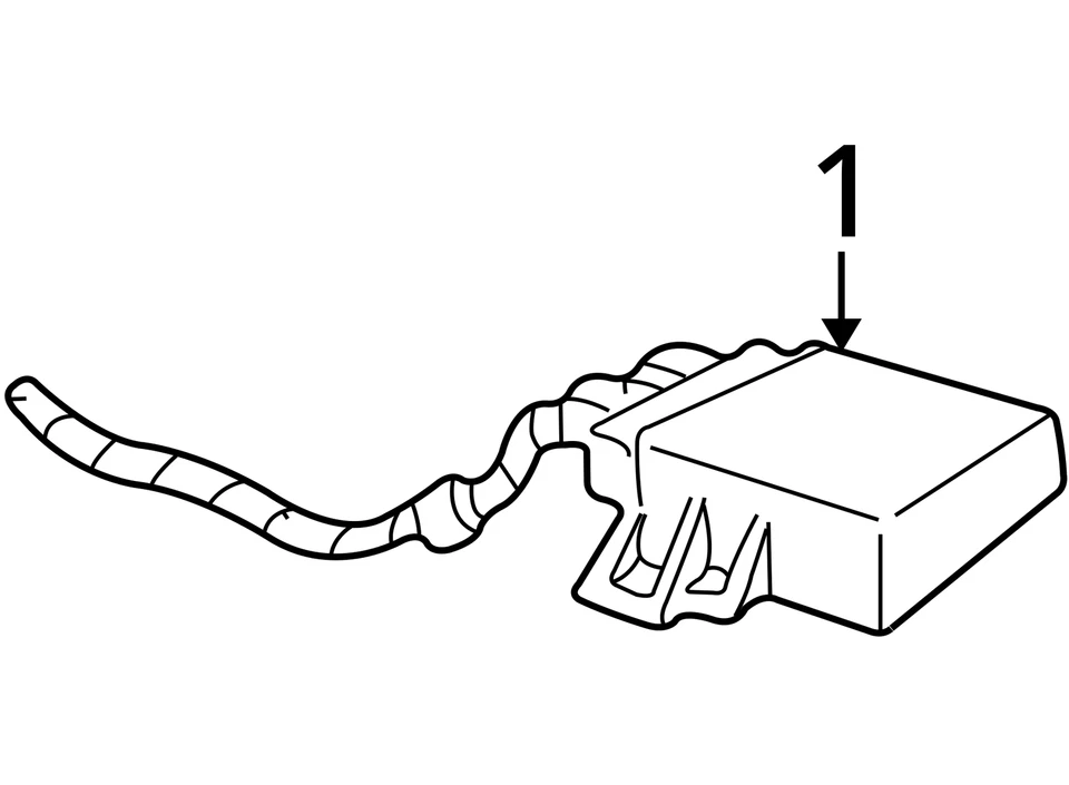 Chassis ECM Driver Assist VIN E 4th Digit Fits 06-10 SAAB 9-5 2259025 - Image 3 of 3