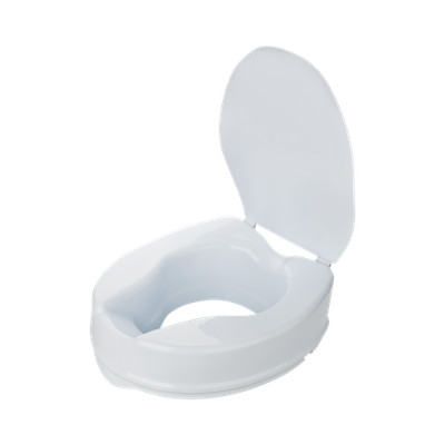 flexilife Toilettensitzerhöhung mit Deckel für Senioren - wahlweise 10cm o. 15cm