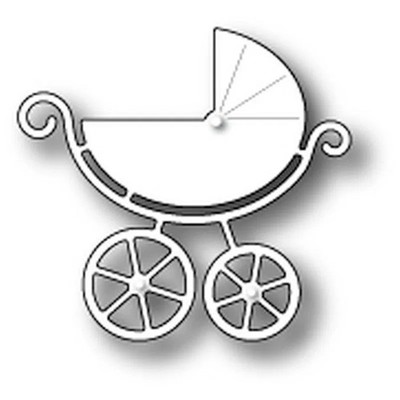 Stanzformen Big Shot Sizzix Poppy Stamps Sweet Baby Carriage