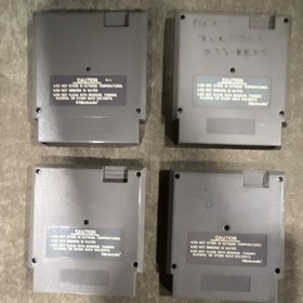 Nintendo NES Lot 4: 10-Yard Fight, Donkey Kong [5-screw], Golf [5s], Slalom [5s]