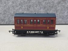 LMS 4 Wheel Coach - R4671 R016 060 Hornby Railways Train Maroon S9577