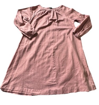 Anais & I Long-Sleeve Dress Girls 8 Mauve Pink Peasant Boho Art to Wear Casual
