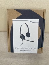 Plantronics EncorePro HW520 520 Black Headband Headset - New