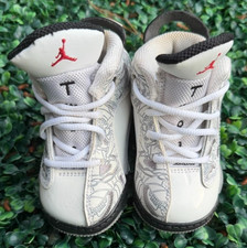 Jordan Dub Zero TD Toddler Laser White Cement Grey 311072-105 Size 5C
