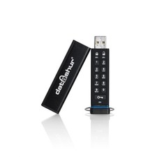 iStorage datAshur 256 Bit 8 GB USB 2.0 sicher verschlüsseltes Flash-Laufwerk IS-FL-DA-256-