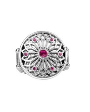 Mandala Magnificence Pink Stretch Ring