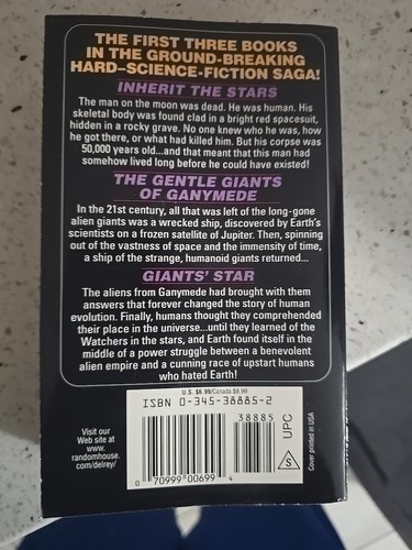 The giants Novels by James P. Hogan 1994 Inherit, Gentle Giants & Giant's Star - Picture 2 of 2