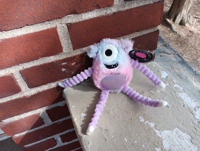 VERY HUNGRY WORRY MONSTER PLUSH STUFFED ANIMAL  9'' TOY MAKE BELIEVE IDEAS PURPLE