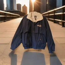 Vintage Gear For Sports Daytona International Speedway Jacket Size Large Blue