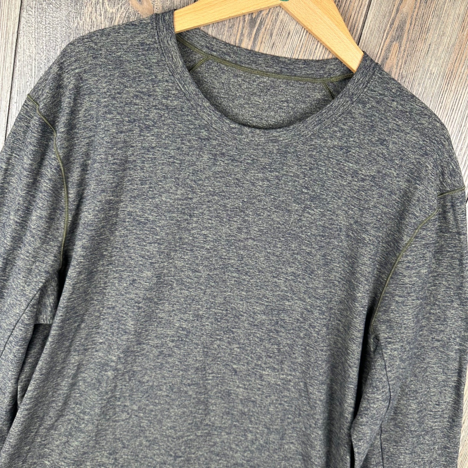 Lululemon Surge Warm Long Sleeve Crewneck Sweatshirt Green Size XL Athletic