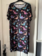 *NEW* Black Dinosaur Nightie Nightdress Size 22