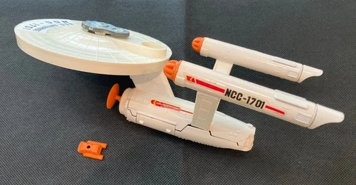 Vintage Dinky Toys 358 Star Trek USS Enterprise NCC 1701 1976 ORG. PAINT W/ POD!
