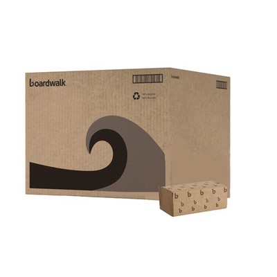 Boardwalk 6210 9'' x 9-9/20'' Singlefold Paper Towels - Natural (16/Carton) New