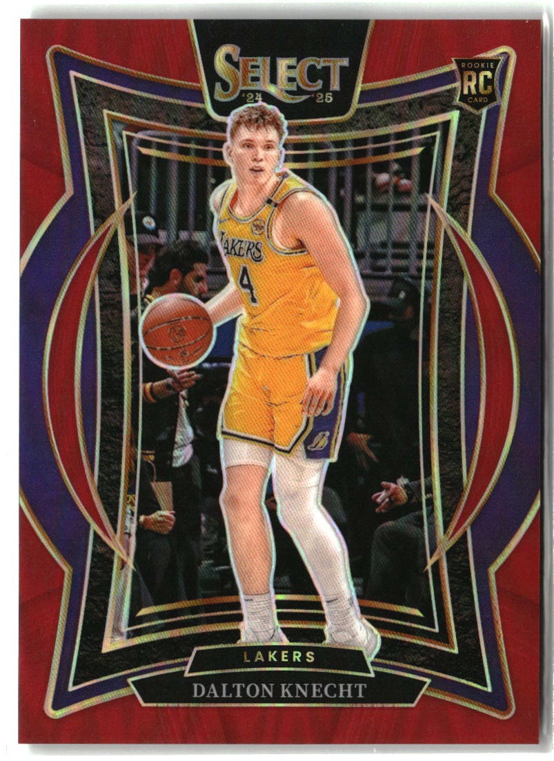 Dalton Knecht 2024-25 Panini Select Red Prizm #91 #/199