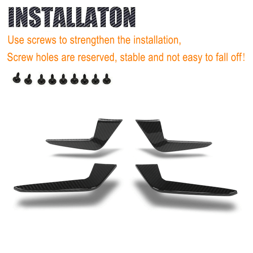 DRY Carbon Front Splitters Flaps Flossen Spoiler Canards Für Audi RS5 2021-2024 - Picture 9 of 12