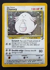 Chansey 3/130 Base Set 2 Holo Rare Vintage Pokemon Card MP
