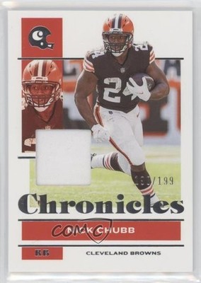 2021 Panini Chronicles Jersey /199 Nick Chubb #23 0x06