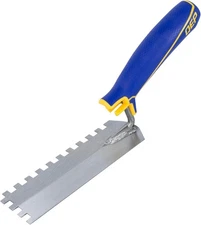 QEP 1/4 in. x 1/4 in. x 1/4 in. Comfort Grip Square-Notch Margin Flooring Trowel