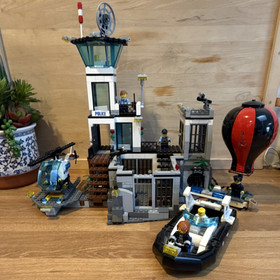 LEGO City Prison Island 60130 Set with Minifigures, Helicopter, Boat