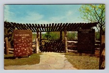 Wickenburg AZ-Arizona, Famous Wishing Well, Antique, Vintage Souvenir Postcard