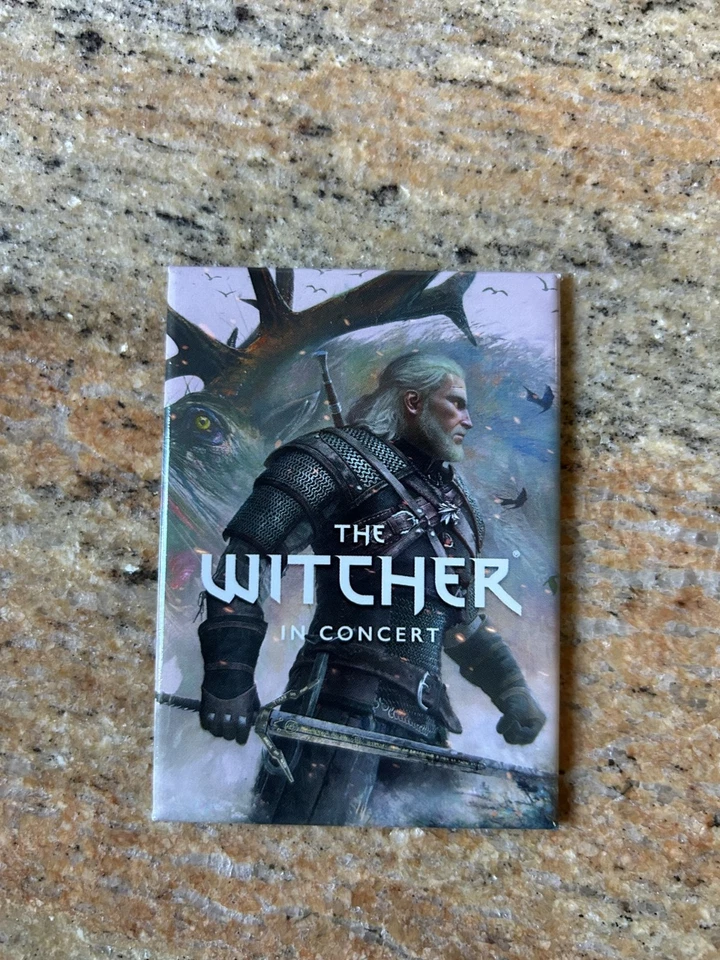 The Witcher in Concert Merch Bundle - Five Pin Set + Magnet + KeyRing  NEW - Image 3 of 4