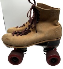 Vintage Riedell Sure Grip Womens Skates Brown...