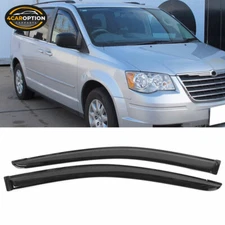 Fits 08-18 Grand Caravan 08-16 Town & Country Window Visors Rain Sun Guard Vent