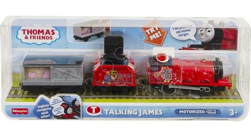 Trenino Giocattolo Motorizzato Thomas & Friends Motore James Parlante con Frasi Suoni... - Foto 6 di 6